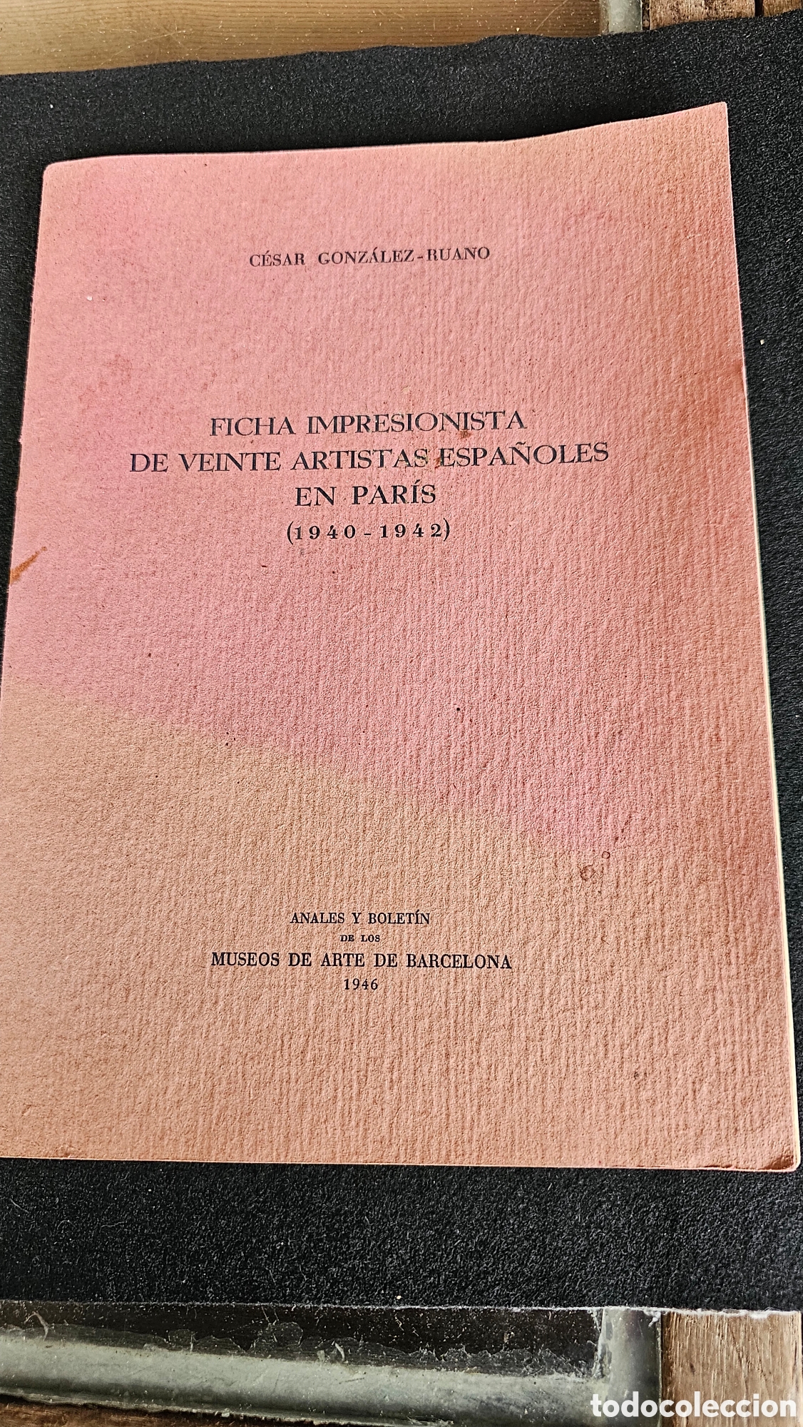 Libros de segunda mano: Ficha impresionista de de 20 artistas espa&ntilde;oles en Par&iacute;s 1946
