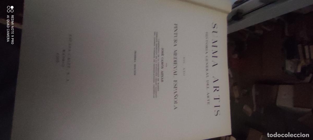 Libros de segunda mano: SUMMA ARTIS TOMO XXII: PINTURA MEDIEVAL ESPA&Ntilde;OLA