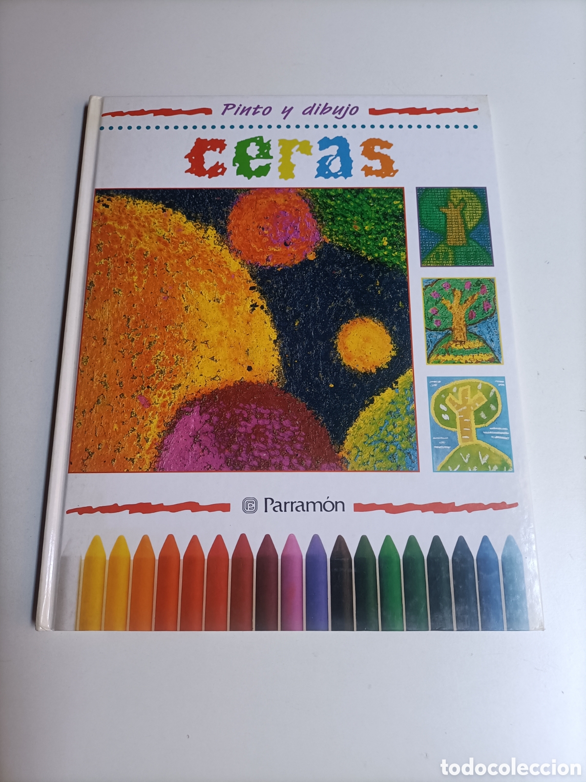 Libros de segunda mano: Ceras. M. Angels Con ella. Parramon Pinto y dibujo. T&eacute;cnicas pintura