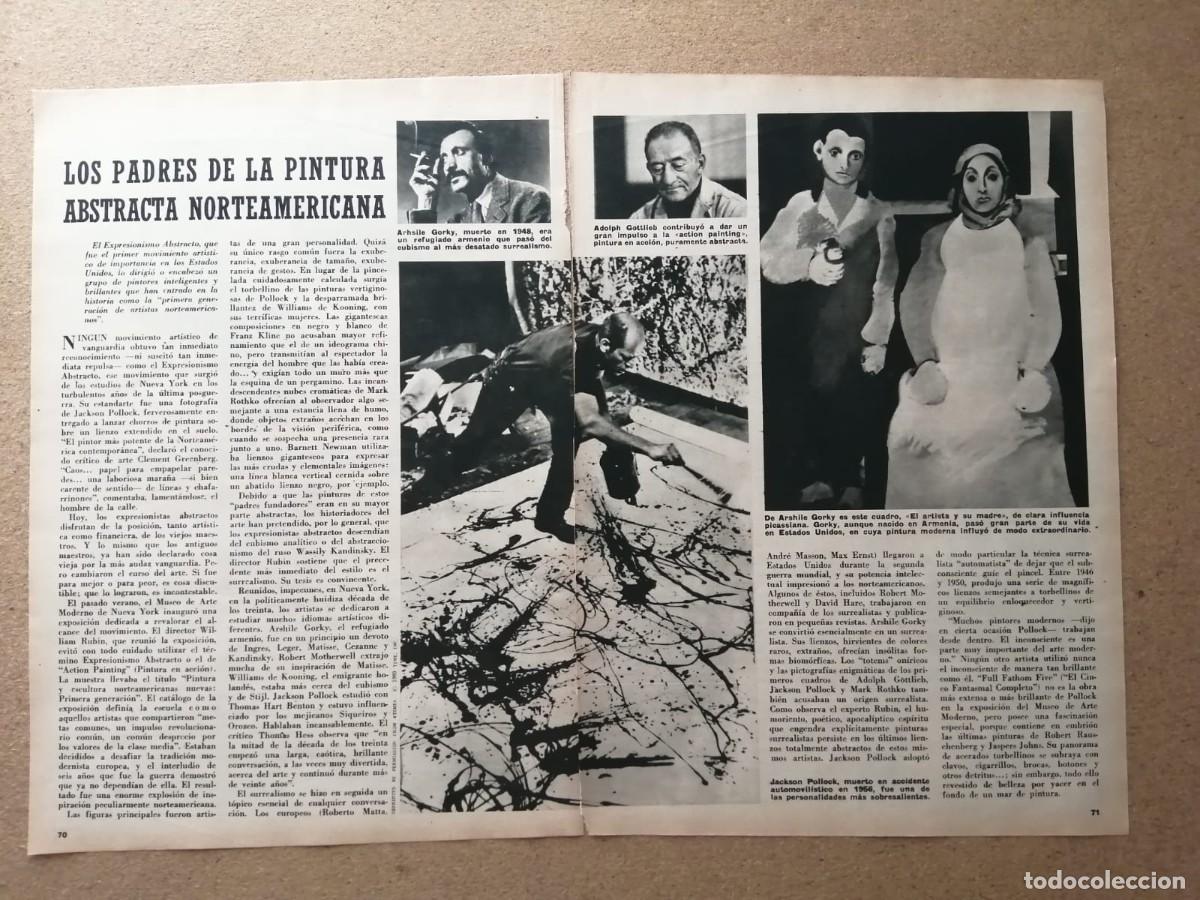 Libros de segunda mano: REPORTAJE. LOS PADRES DE LA PINTURA ABSTRACTA NORTEAMERICANA