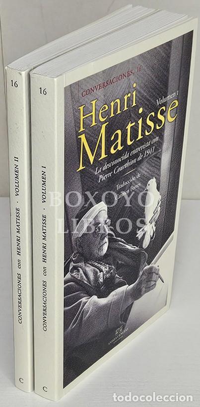 Libros de segunda mano: Conversaciones, 16. Herin Matisse. La desconocida entrevista con Pierre Courthion de 1941. 2 tomos