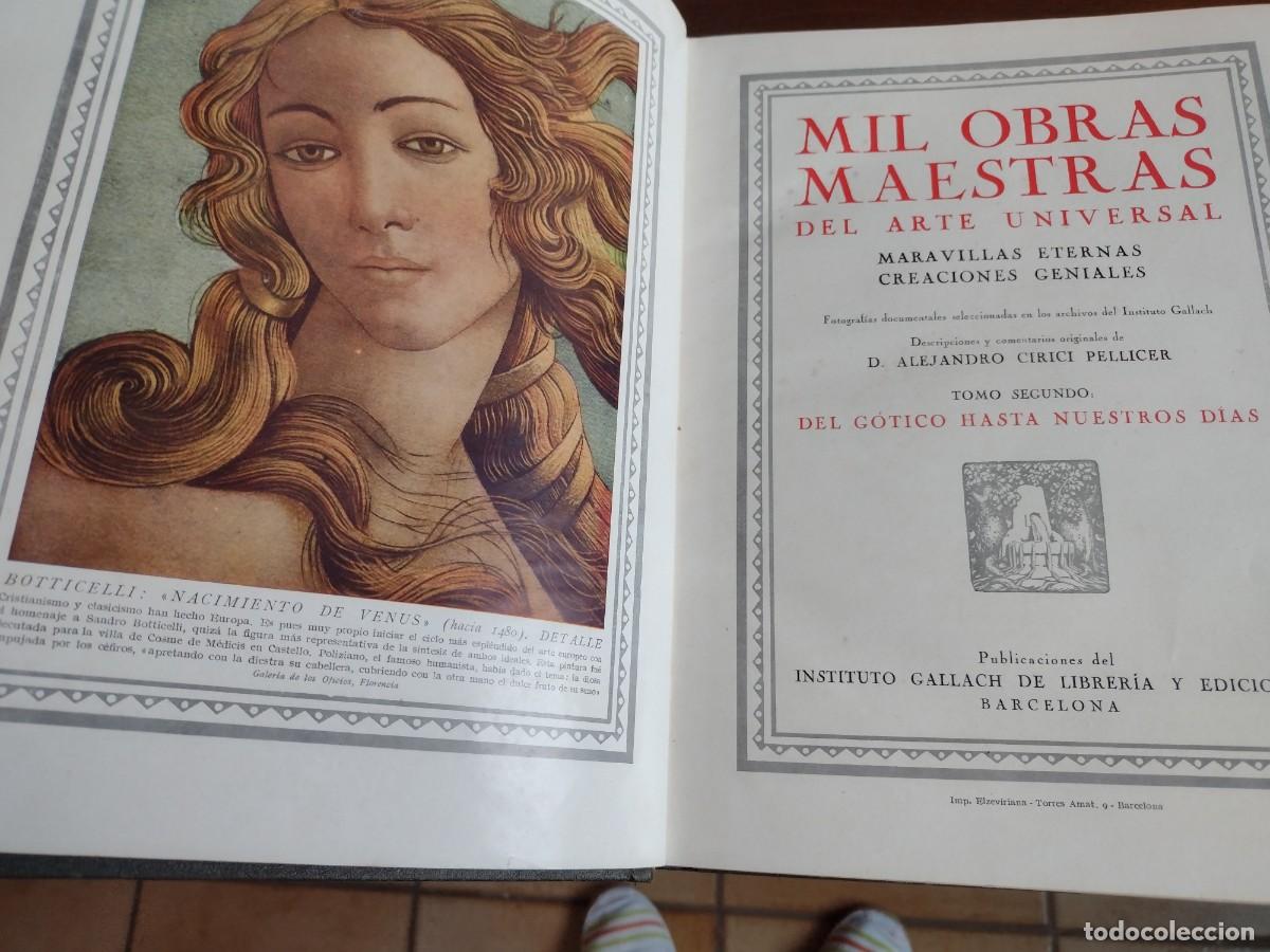 Libros de segunda mano: Mil obras maestras del arte universal. Del g&oacute;tico hasta nuestros d&iacute;as. 1946