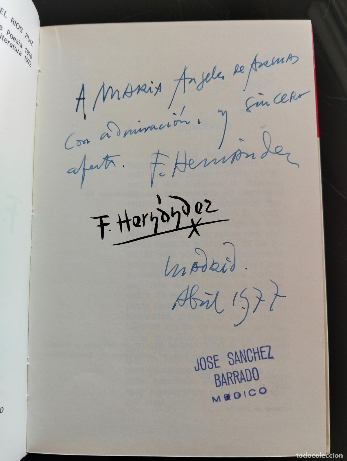 Libros de segunda mano: Pintura. LIBRO DEDICADO. Francisco Hernandez, M. Rios. Min. Cultura, 1972. VISITA MI CATALOGO. L55