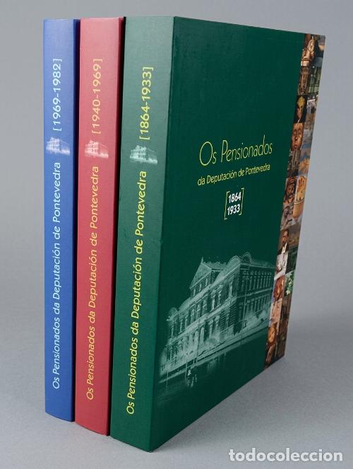 Libros de segunda mano: �F2608 - OS PENSIONADOS DA DEPUTACION DE PONTEVEDRA. [3 TOMOS]. ARTE. PINTURA. ESCULTURA. GALICIA.