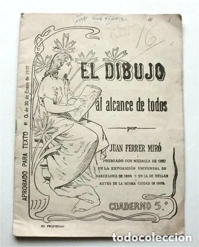 Libros de segunda mano: El dibujo al alcance de todos. Cuaderno 5.Sello Academia Maura (San Fernando. C&aacute;diz) Fechado en 1948