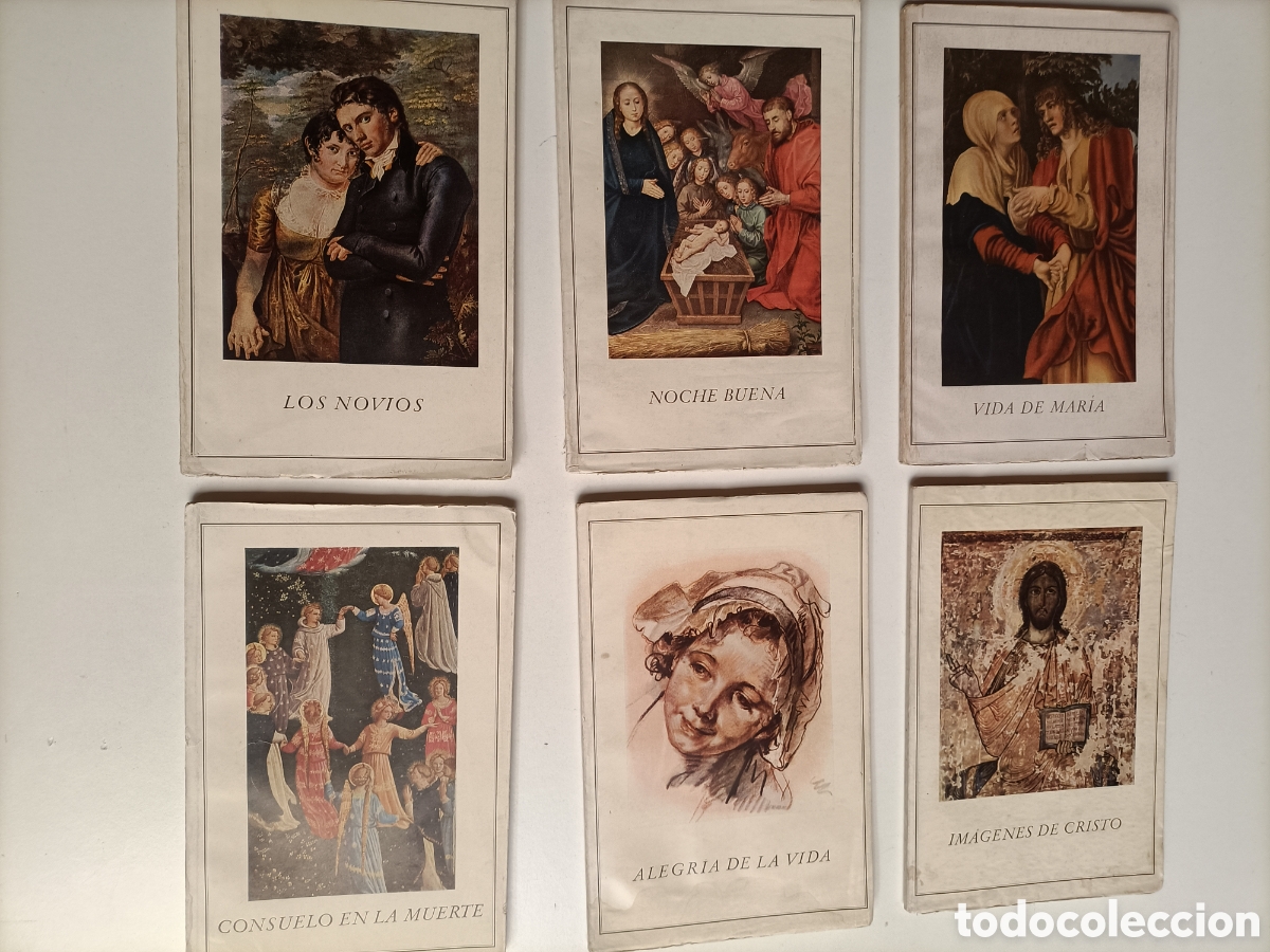 Libros de segunda mano: Lote 6 Arte y vida grabados Casa Herder.. Noche buena. Im&aacute;genes de Cristo. Vida de Mar&iacute;a. Los novios