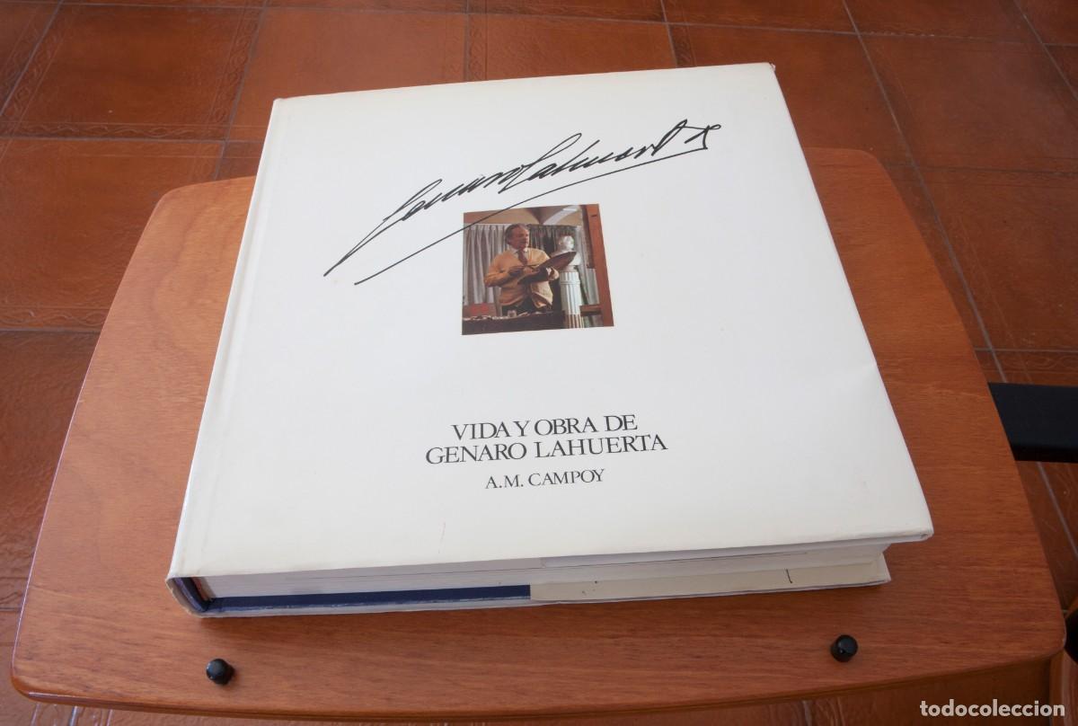 Libros de segunda mano: VIDA Y OBRA DE GENARO LA HUERTA A.M. CAMPOY GARCIA EDITORES ENCUADERNACI&Oacute;N TAPA DURA CON SOBRE CUBI