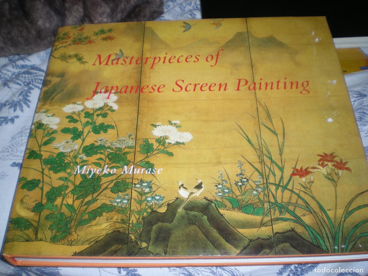 Libros de segunda mano: Masterpieces of Japanese Screen Painting, Miyeco Murase 1990 George Braziller New York gran formato