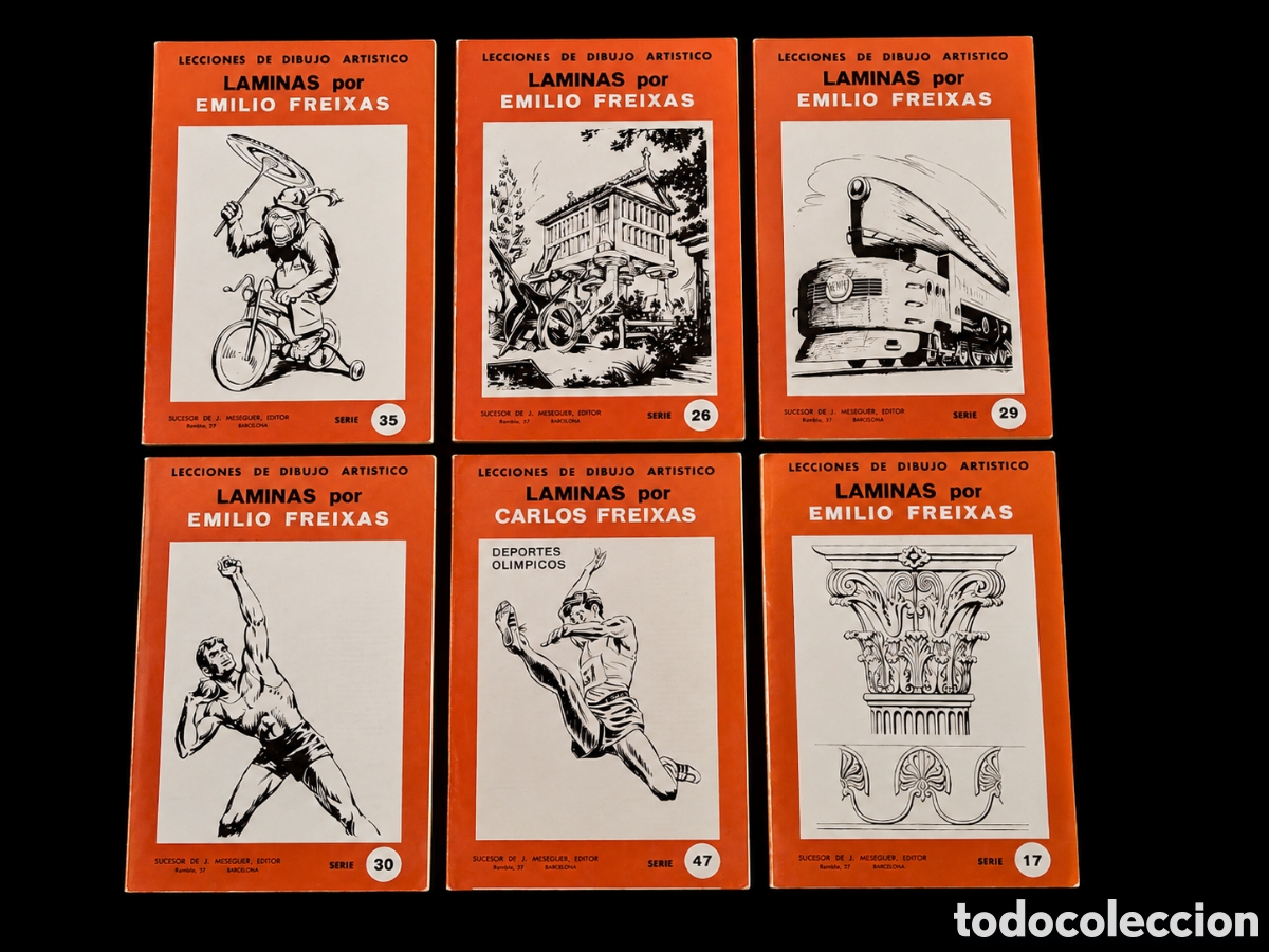 Libros de segunda mano: Lote 6 cuadernillos de dibujo Emilio Freixas