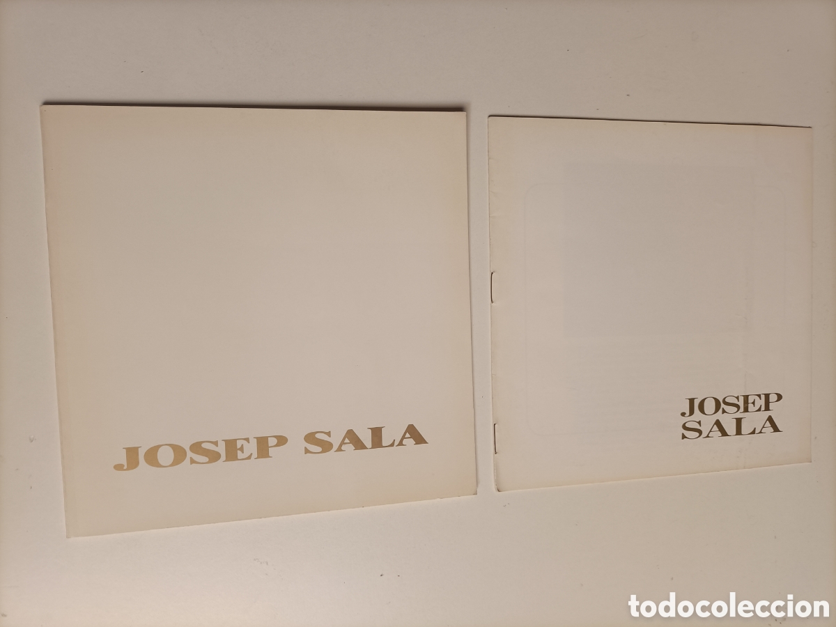 Libros de segunda mano: Josep Sala. Galer&iacute;a Sokoa 1987 y 1989 , 2 cat&aacute;logos