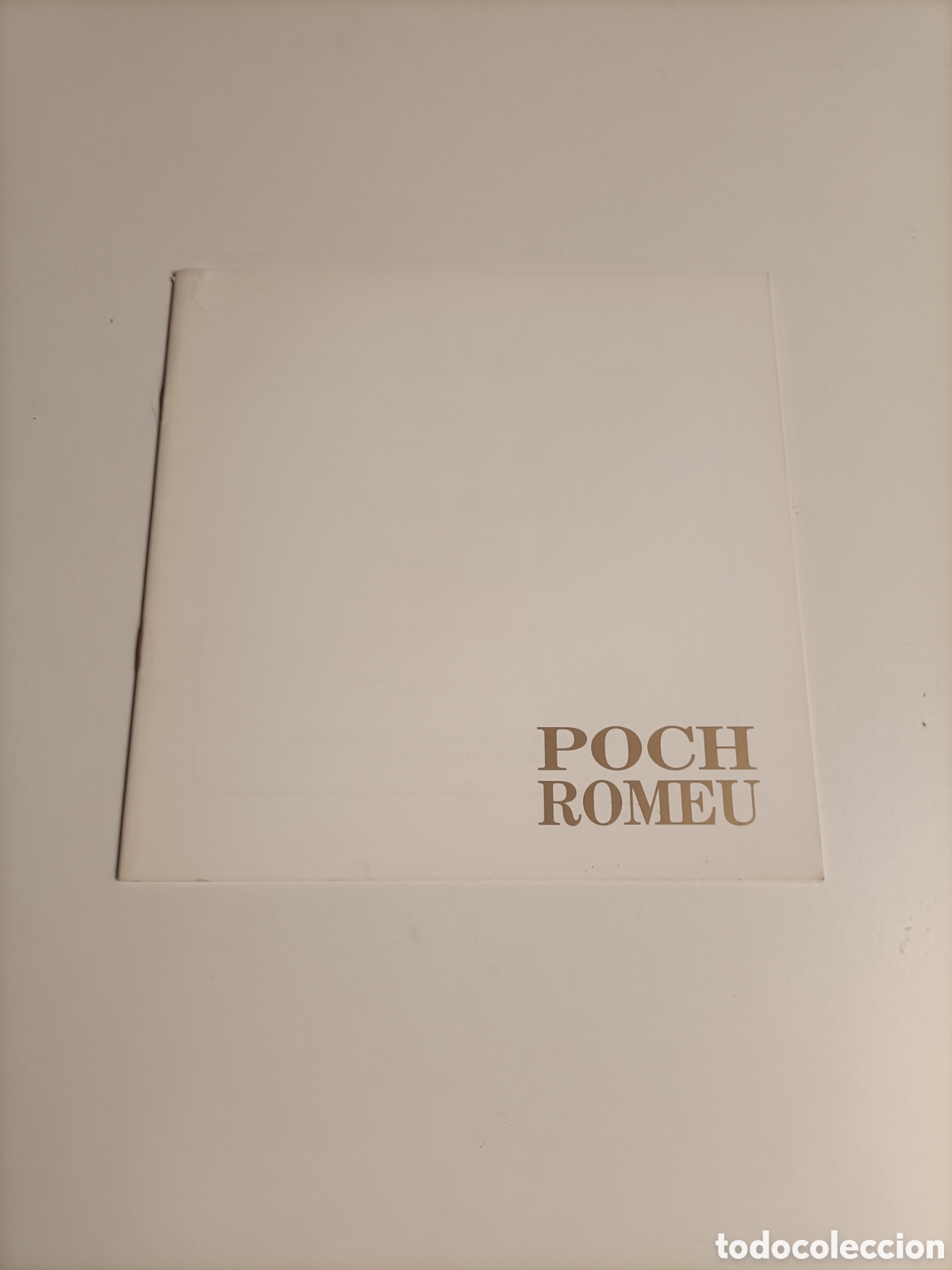 Libros de segunda mano: Poch Romeu. Galer&iacute;a de arte sokoa Madrid 1986