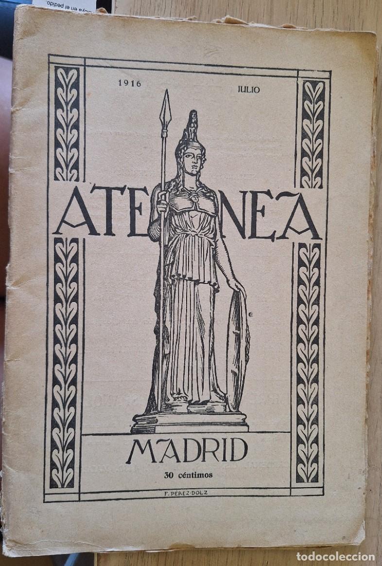 Libros de segunda mano: ATENEA. REVISTA MENSUAL DE LITERATURA Y ARTE. -