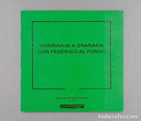 Libros de segunda mano: HOMENAJE A GRANADA CON FEDERICO AL FONDO. LORCA. CAJA DE AHORROS. ARTE. PINTURA. ESCULTURA.