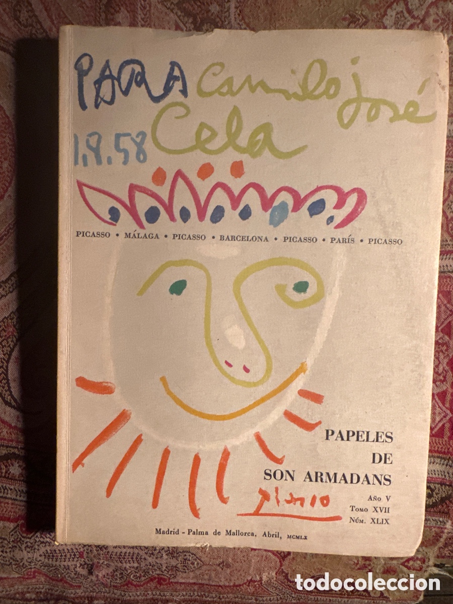 Libros de segunda mano: Picasso para Camilo Jos&eacute; Cela, 1958, n&uacute;mero especial