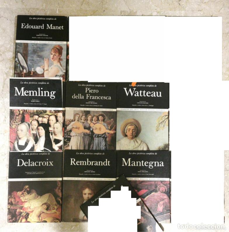 Libros de segunda mano: La obra pictorica completa de Manet Degas El Bosco Rembrandt Watteau Veron&eacute;s - PRECIO POR UNIDAD