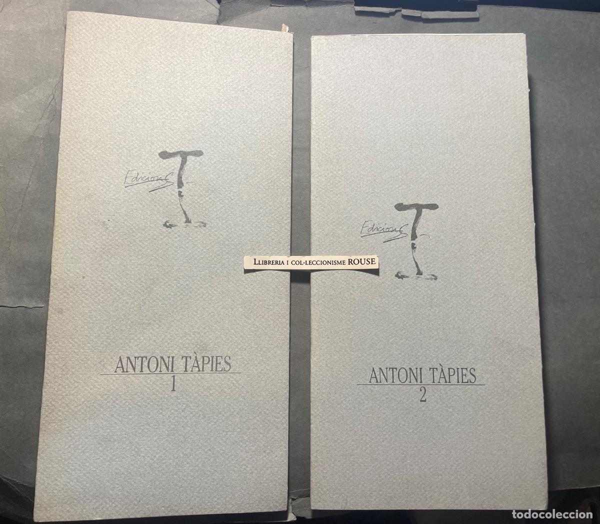 Libros de segunda mano: ANTONI TAPIES -1 ANTONI TAPIES - 2 - EDICIONS T LA COL-LECCI&Oacute; GRANS FORMATS HA ESTAT ESTAMPADA A LES