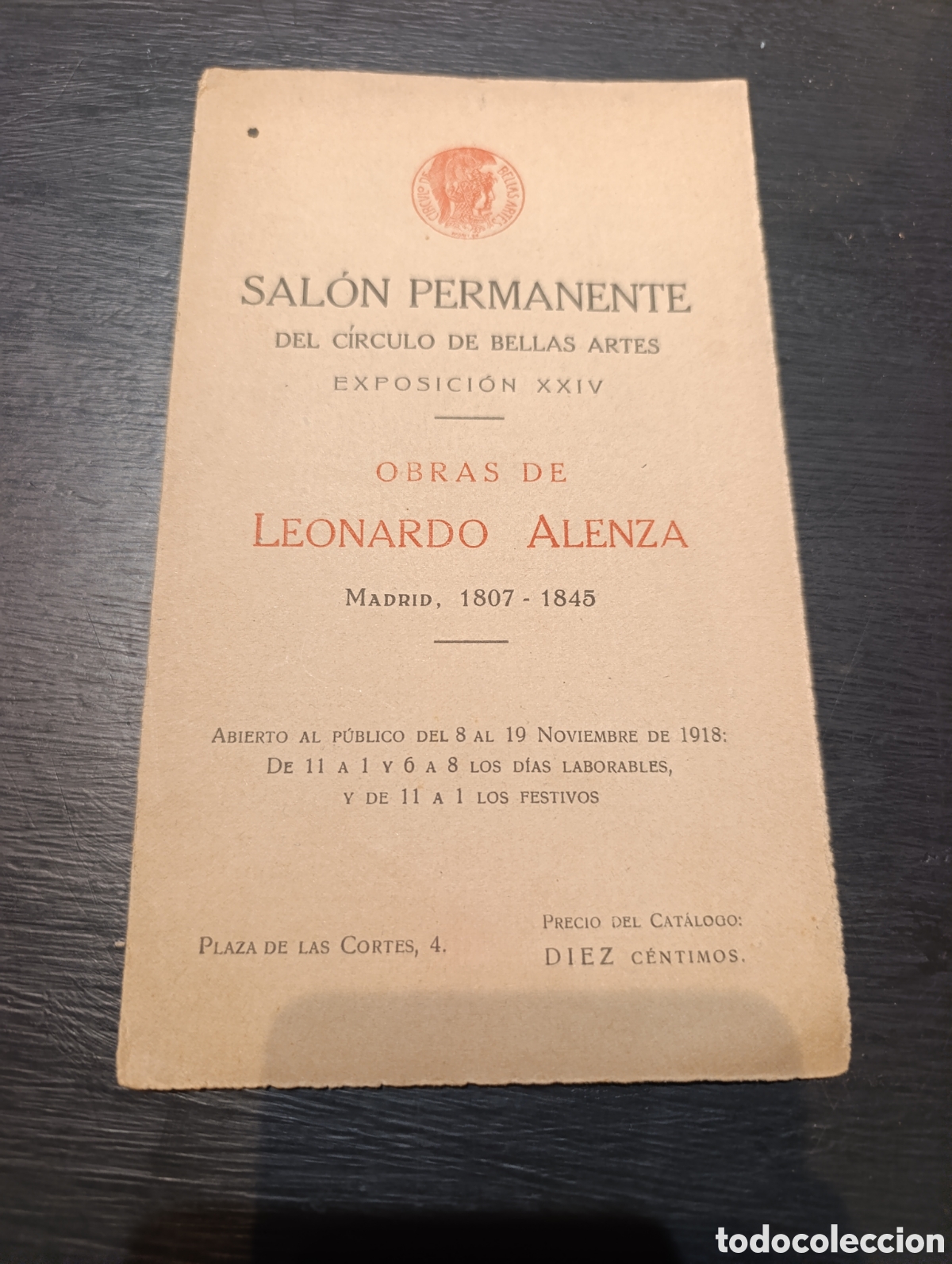 Libri di seconda mano: SAL&Oacute;N PERMANENTE DEL C&Iacute;RCULO DE BELLAS ARTES EXPOSICI&Oacute;N XXIV OBRAS DE LEONARDO ALENZA MADRID