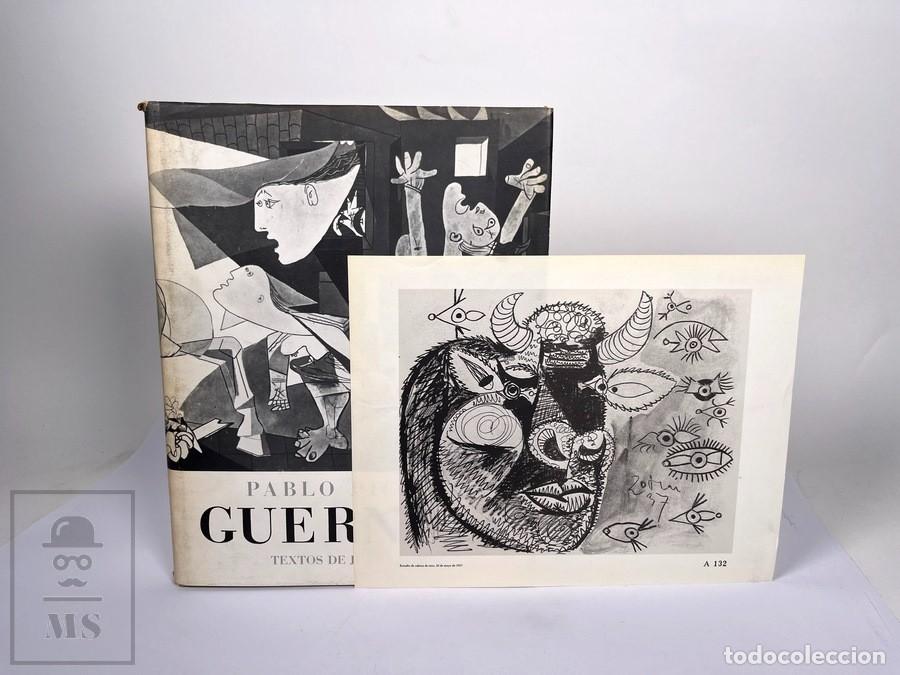 Libros de segunda mano: Libro - Pablo Picasso / Guernica - Juan Larrea -Ed. Cuadernos para el Dialogo 1977 - L&aacute;mina N&uacute;merada