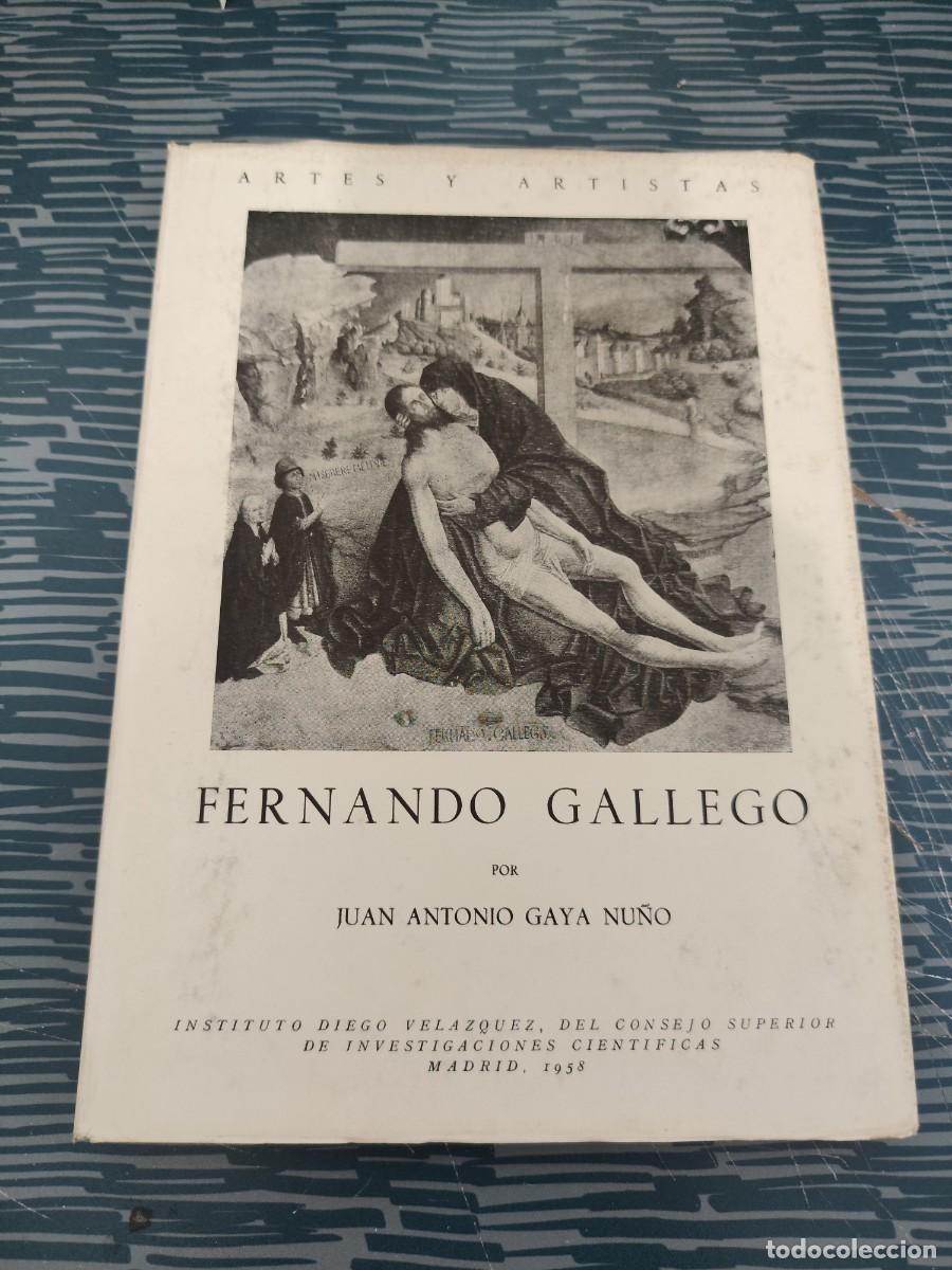 Libros de segunda mano: FERNANDO GALLEGO, JUAN ANTONIO GAYA NU&Ntilde;O,MADRID 1958,39 P&Aacute;GINAS.