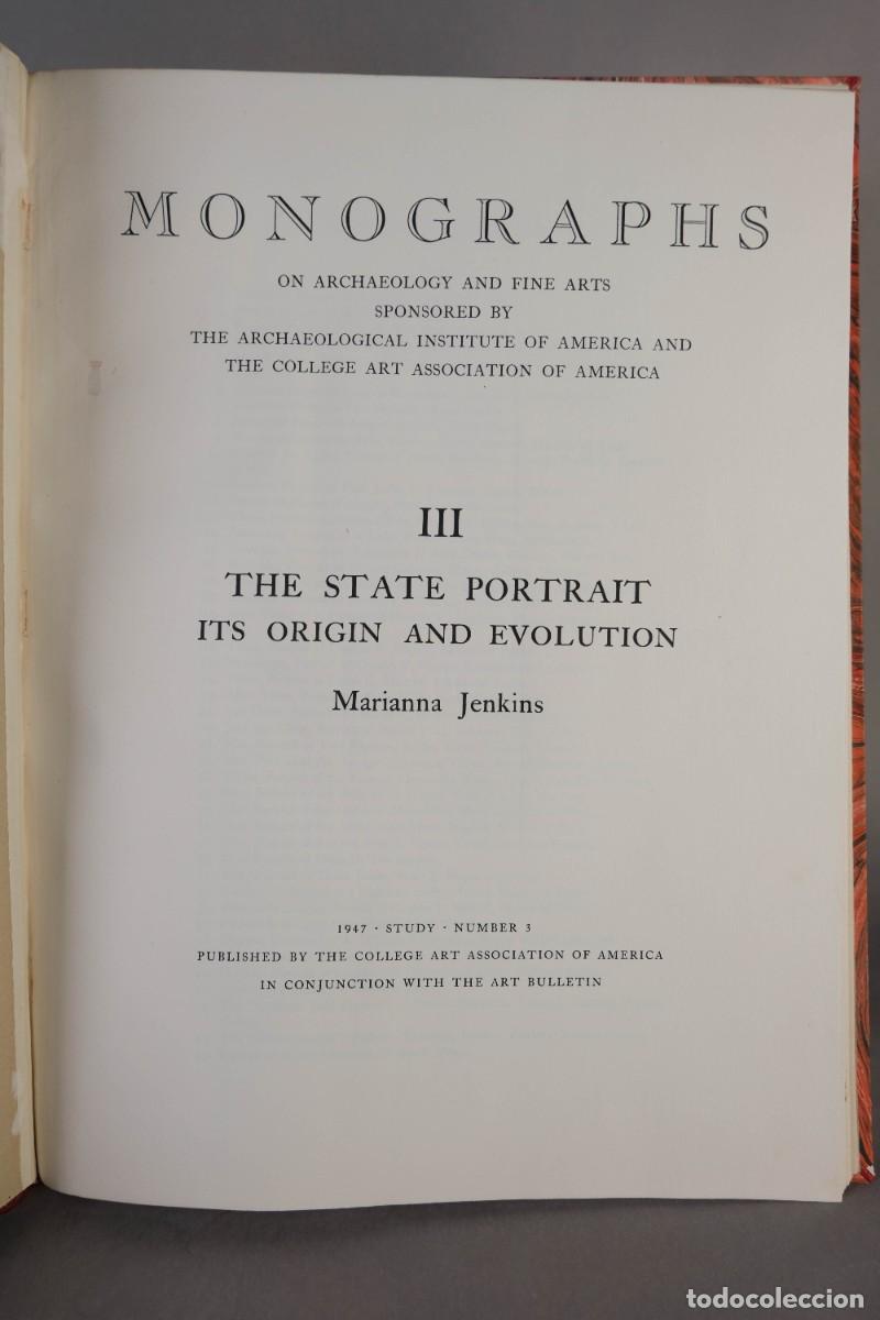 Libros de segunda mano: The state portrait - Marianna Jenkins - College art association 1947