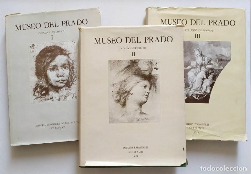 Libros de segunda mano: Cat&aacute;logo de dibujos. Museo del Prado. Tomo I s. XV-XVI-XVII. Tomo II s. XVIII (A-B) Tomo III (C-Z)