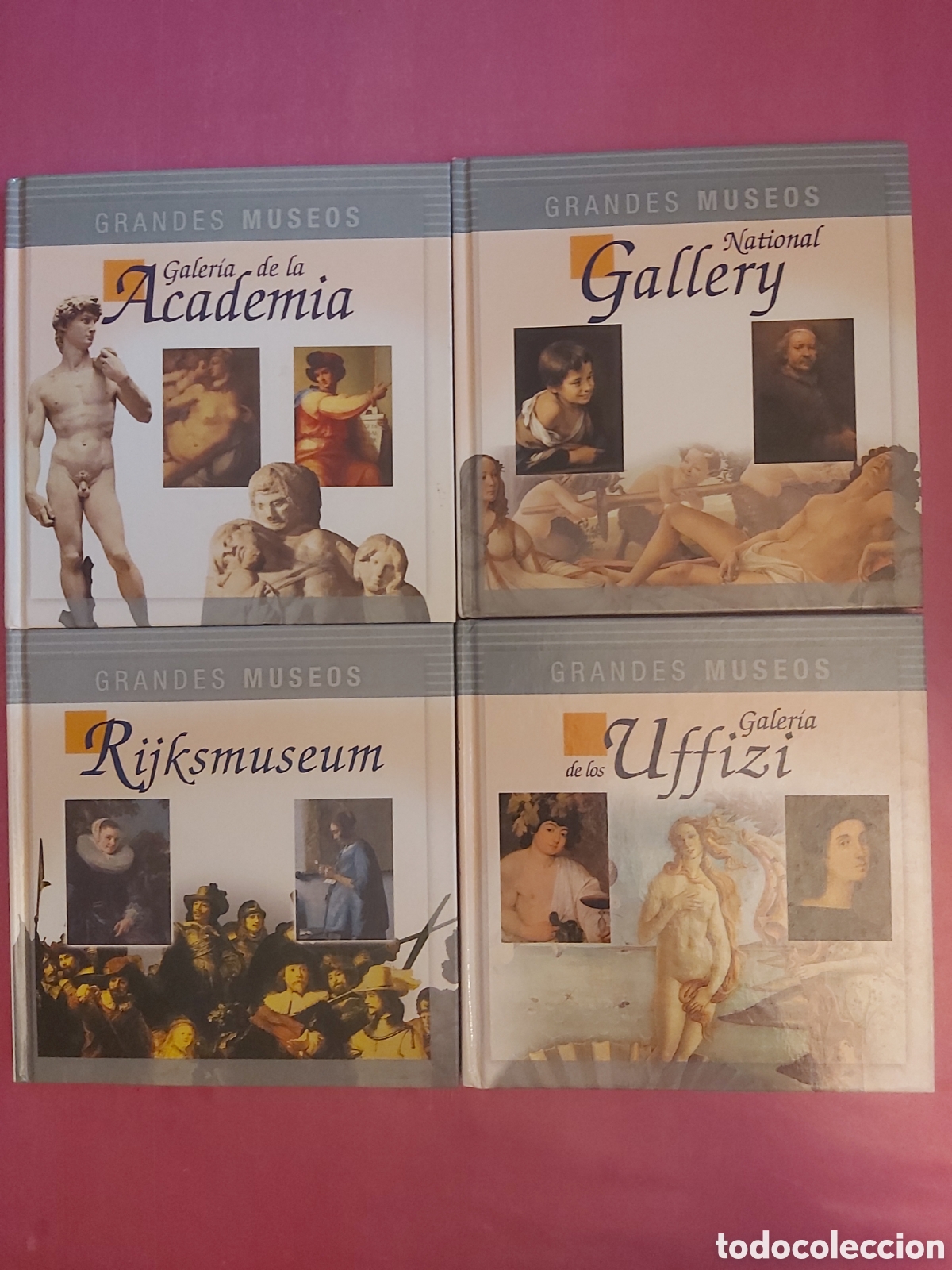 Libros de segunda mano: GRANDES MUSEOS GALERIA ACADEMIA NATIONAL GALLERY RIJKSMUSEUM GALERIA UFFIZI + CD ROM OCEANO