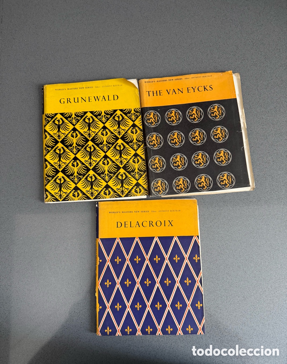 Libros de segunda mano: LOTE LIBROS ARTE DELACROIX - VAN EYCKS - GRUNEWALD - MAESTROS DE LA PINTURA - ANTHONY BERTRAM