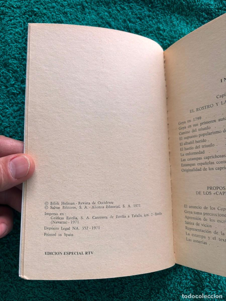 Libros de segunda mano: Los caprichos de Goya - Edith Helman - Foto 4