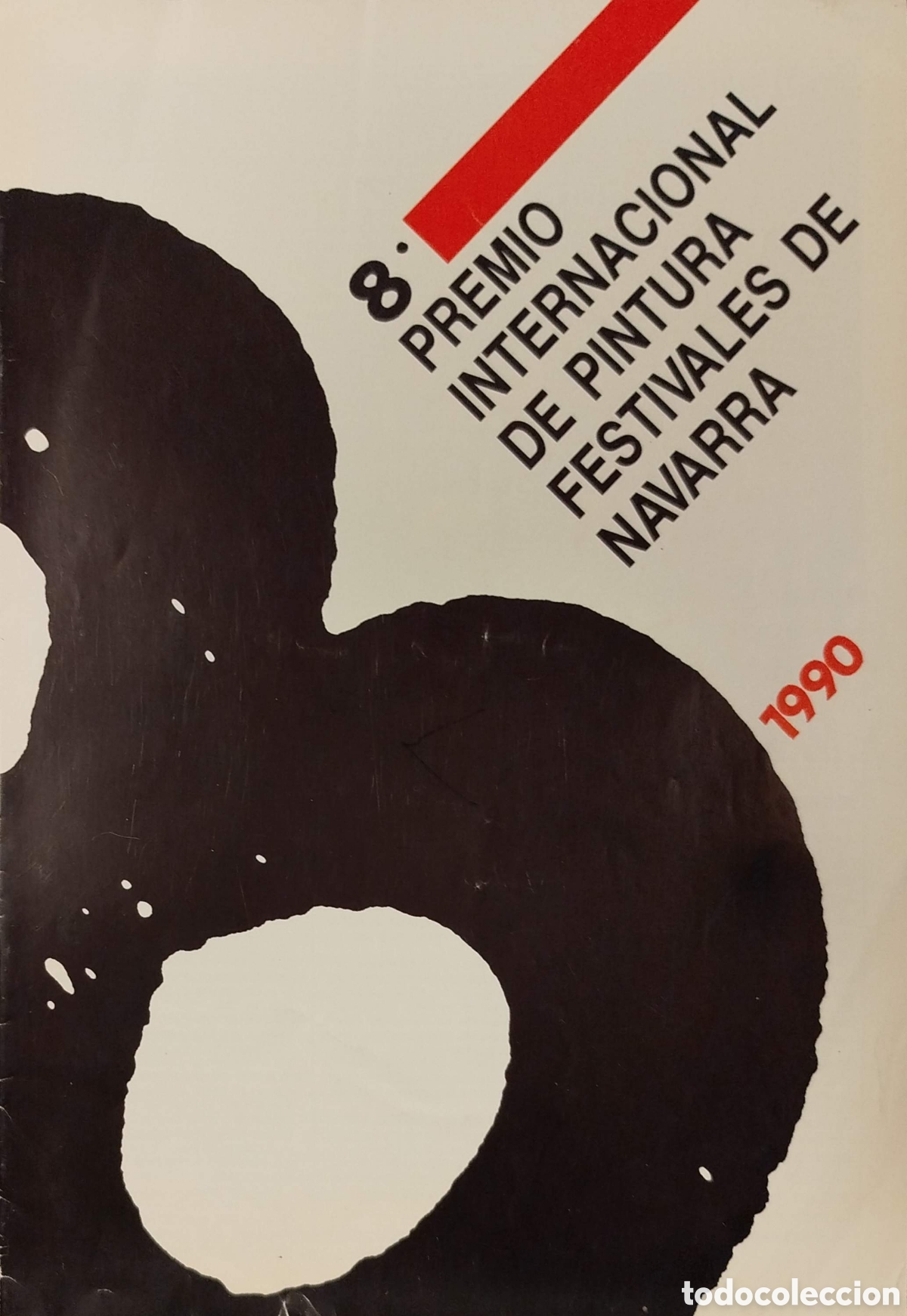Libros de segunda mano: Folleto del 8&ordm;Premio Internacional de Pintura Festivales de Navarra. Gobierno de Navarra. 1990.