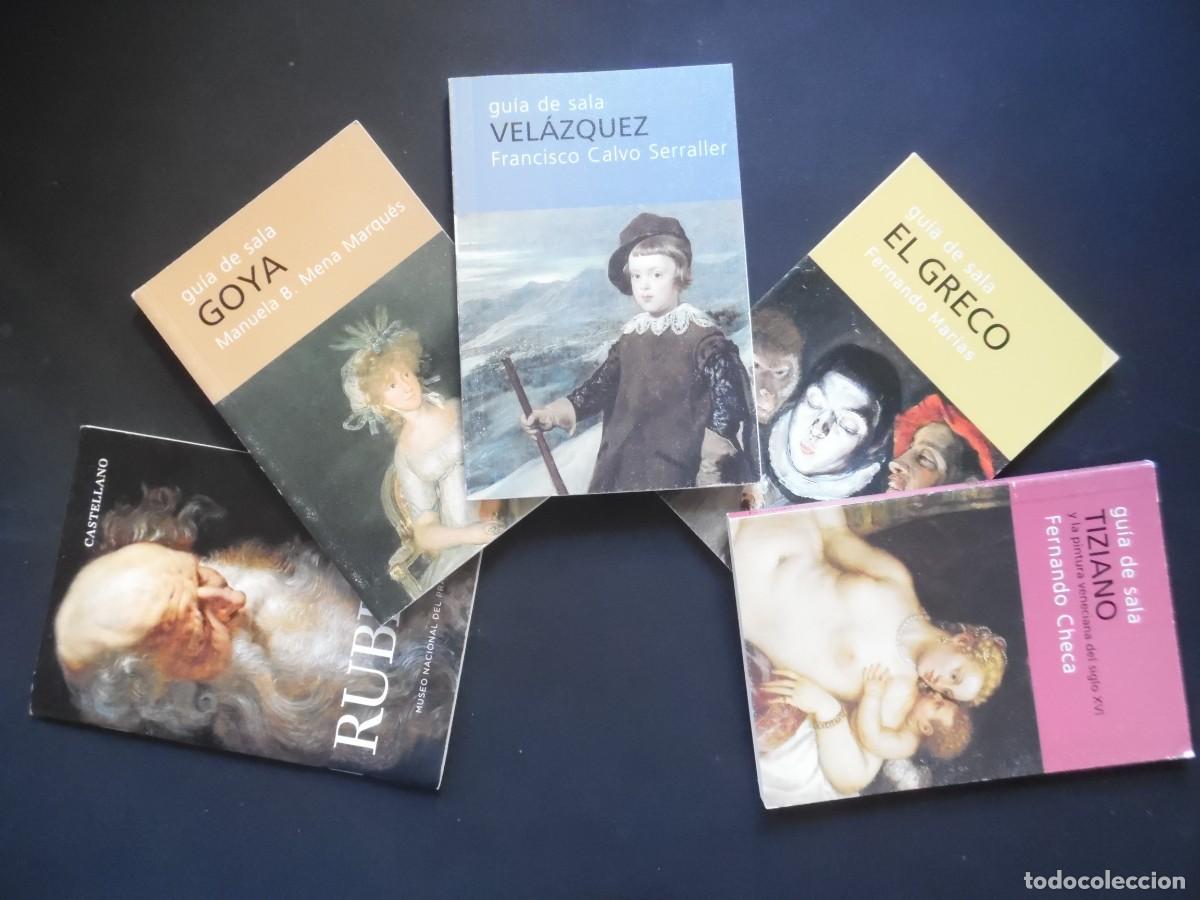 Libros de segunda mano: Museo del Prado: Gu&iacute;as por pintor con plano de salas: Vel&aacute;zquez, Goya, El Greco, Tiziano, Rubens