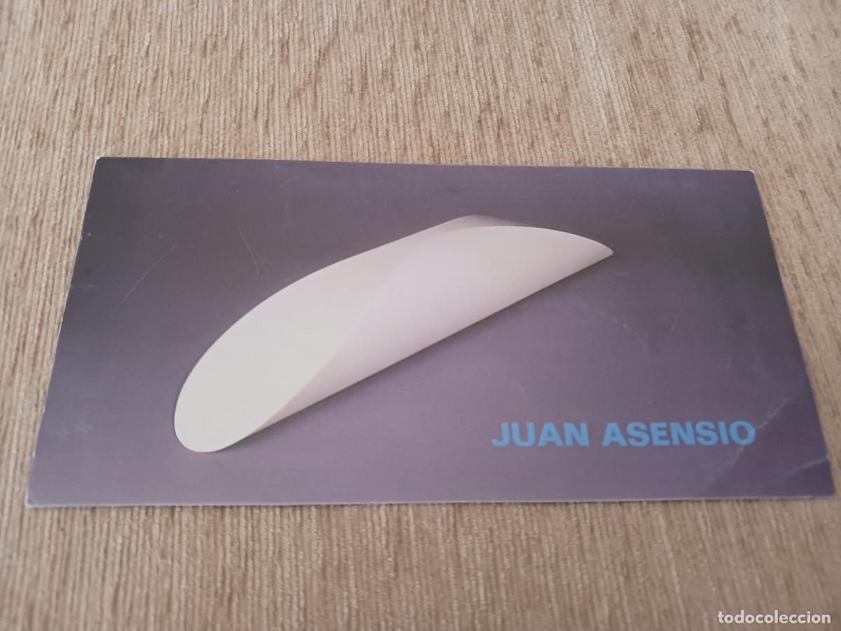 Libros de segunda mano: Juan Asensio. Diciembre 2001. Galer&iacute;a Rafael Ortiz, Sevilla. Tarjeta.