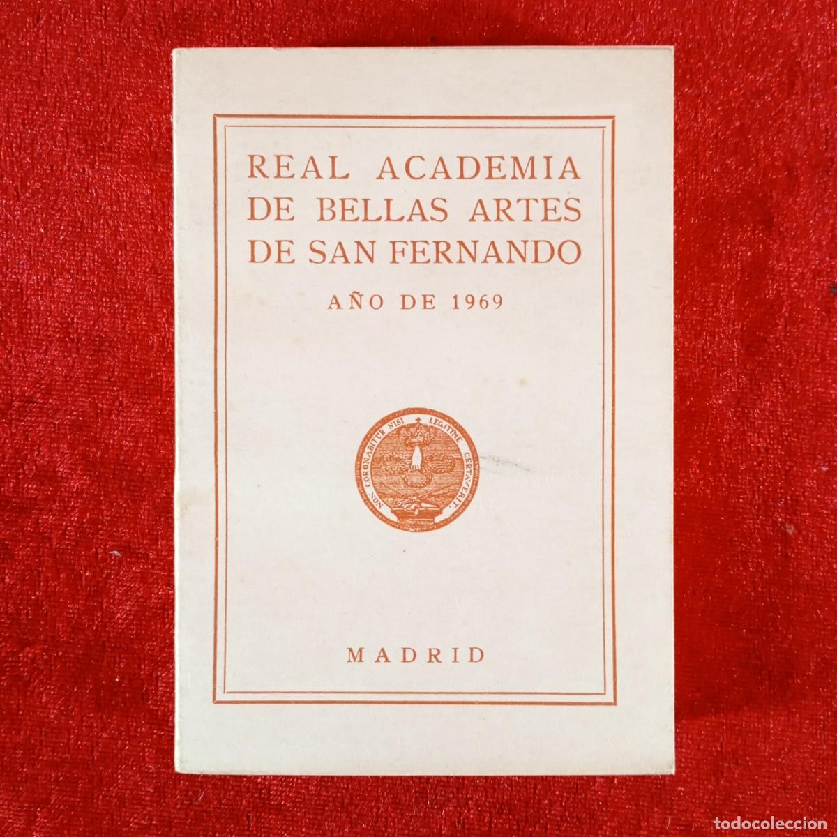 Libros de segunda mano: REAL ACADEMIA DE BELLAS ARTES DE SAN FERNANDO - MADRID - 1969 / 1293
