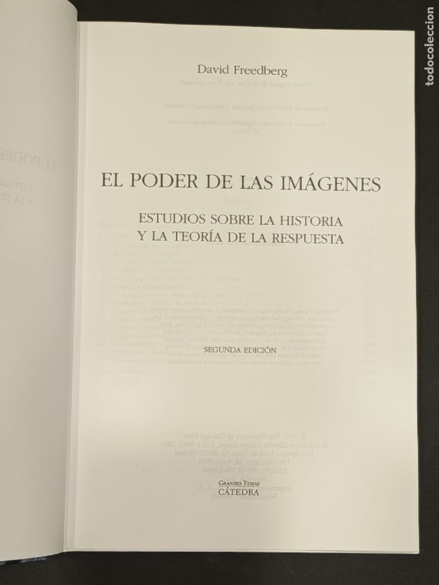Libros de segunda mano: 2009 - DAVID FREEDBERG. El poder de las im&aacute;genes - C&Aacute;TEDRA - Foto 2