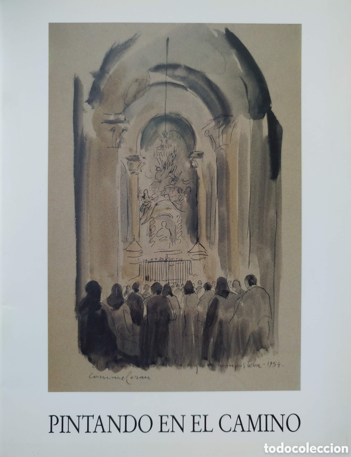 Libros de segunda mano: Pintando en el camino. Juan Commeler&aacute;n. Ibercaja. 1993.