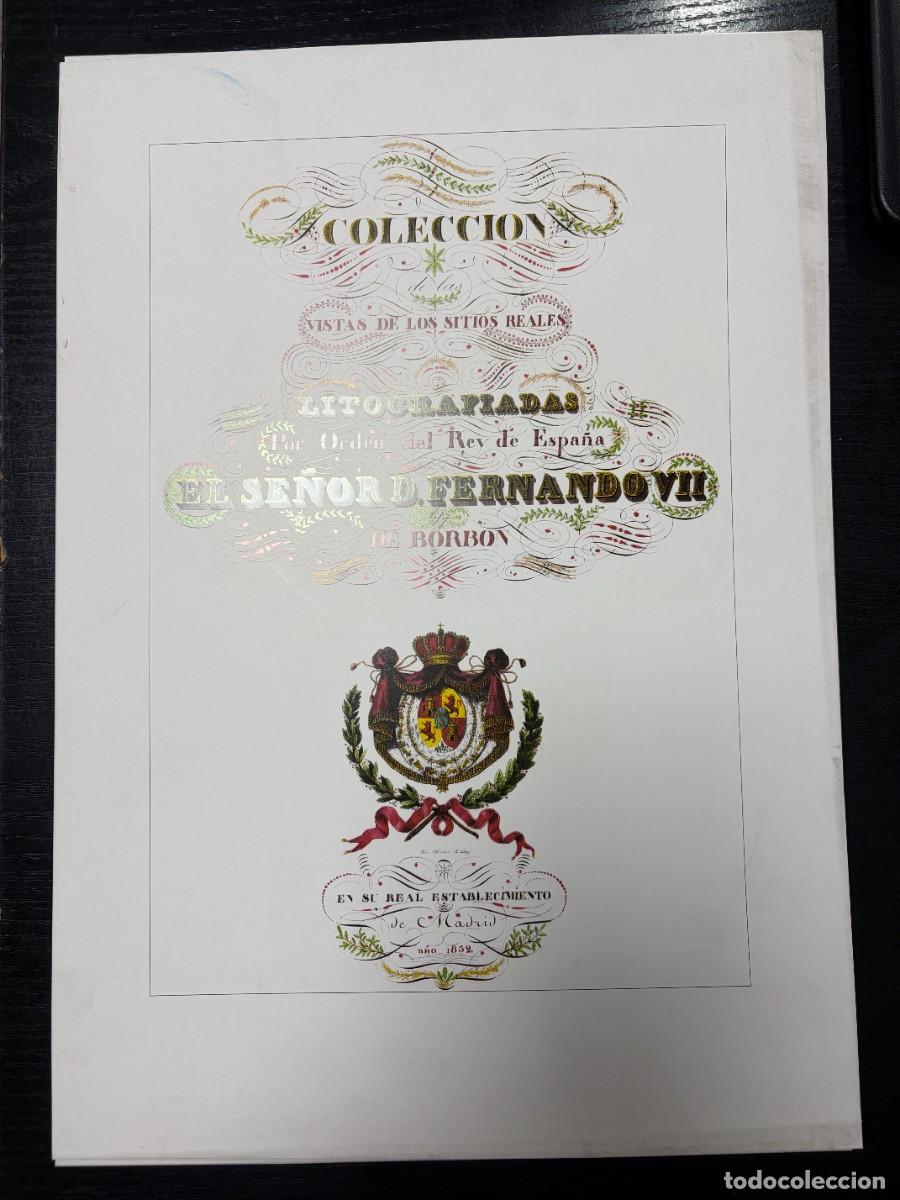 Libros de segunda mano: COLECCI&Oacute;N DE LAS VISTAS DE LOS SITIOS REALES DE MADRID. FACS&Iacute;MIL 1832. 1994. 24 L&Aacute;MINAS