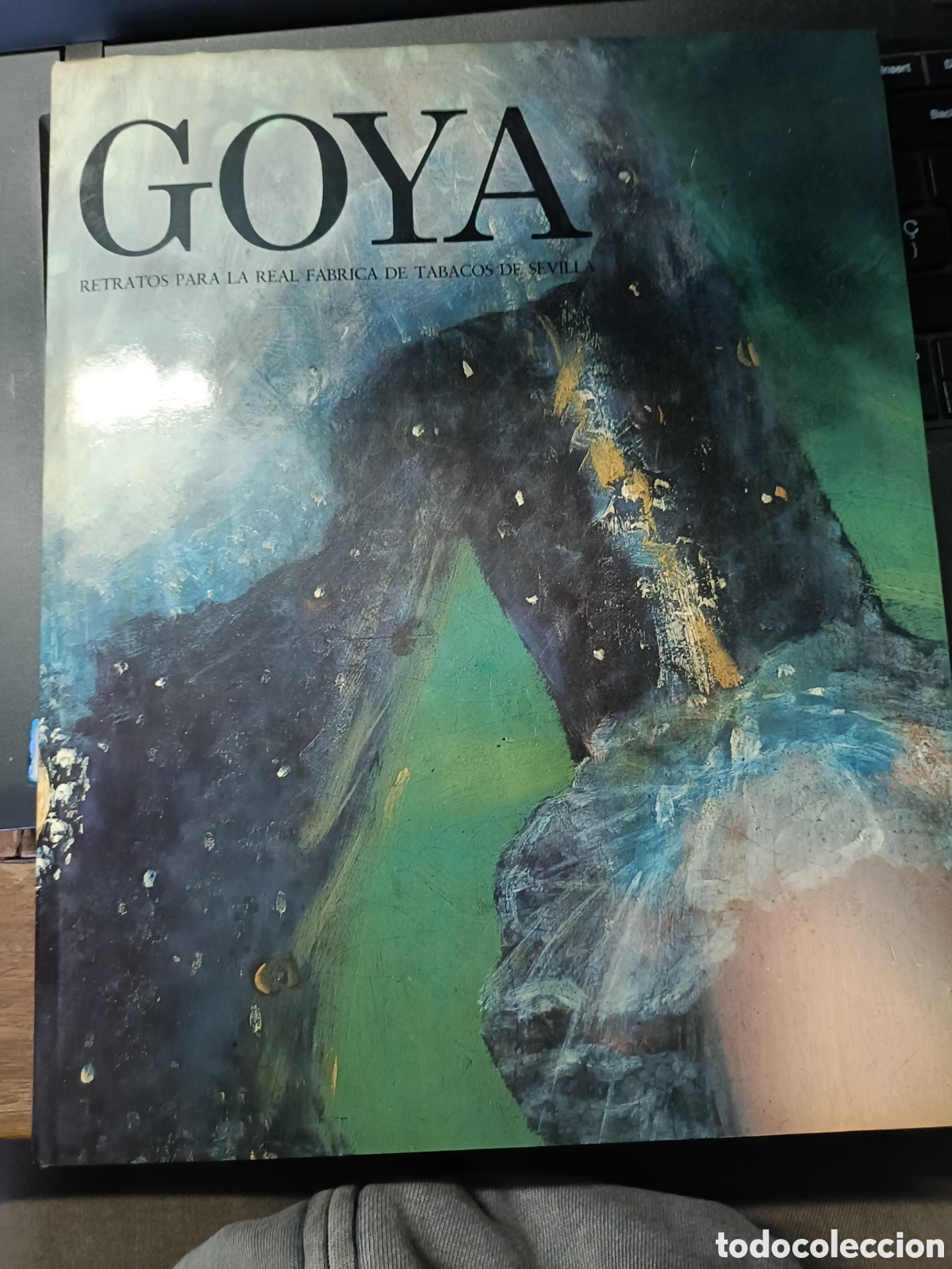 Libros de segunda mano: Goya, retratos para la real fabrica de tabacos Sevilla. Tabapress Tabacalera, 1985. Gran formato