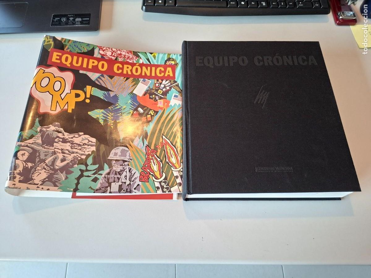 Libros de segunda mano: EQUIPO CRONICA CATALOGO RAZONADO IVAM 2002 35x25x7 cm 716 p sobrecubierta ilustrada, estuche