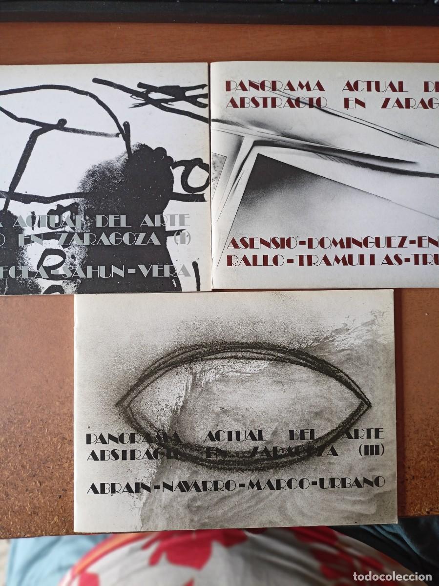 Libros de segunda mano: Panorama actual del Arte Abstracto en Zaragoza I, II y III
