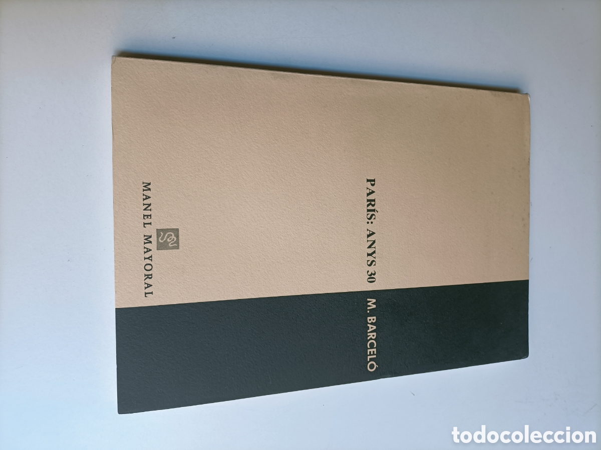 Libros de segunda mano: Par&iacute;s: Anys 30 M.Barcelo. Manel mayoral Galeria D'art Barcelona