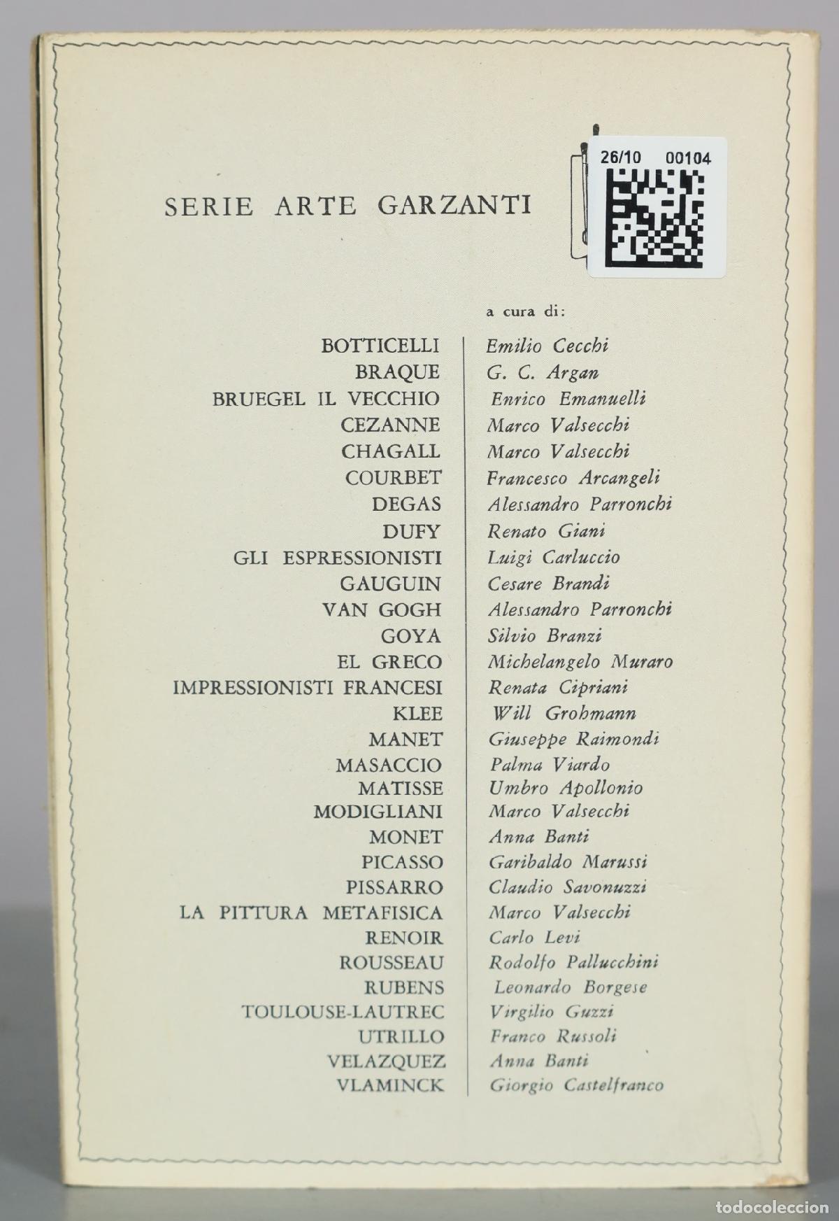 Libros de segunda mano: El Greco - Michelangelo Muraro - Garzanti - Foto 2
