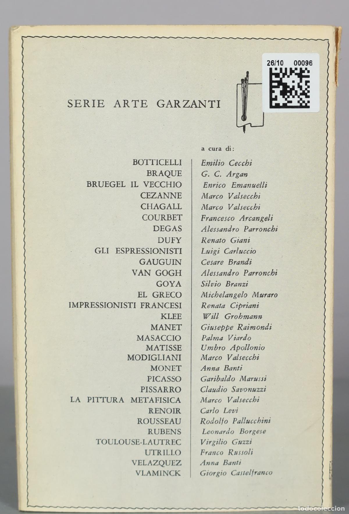 Libros de segunda mano: Manet - Giuseppe Raimondi - Garzanti - Foto 2