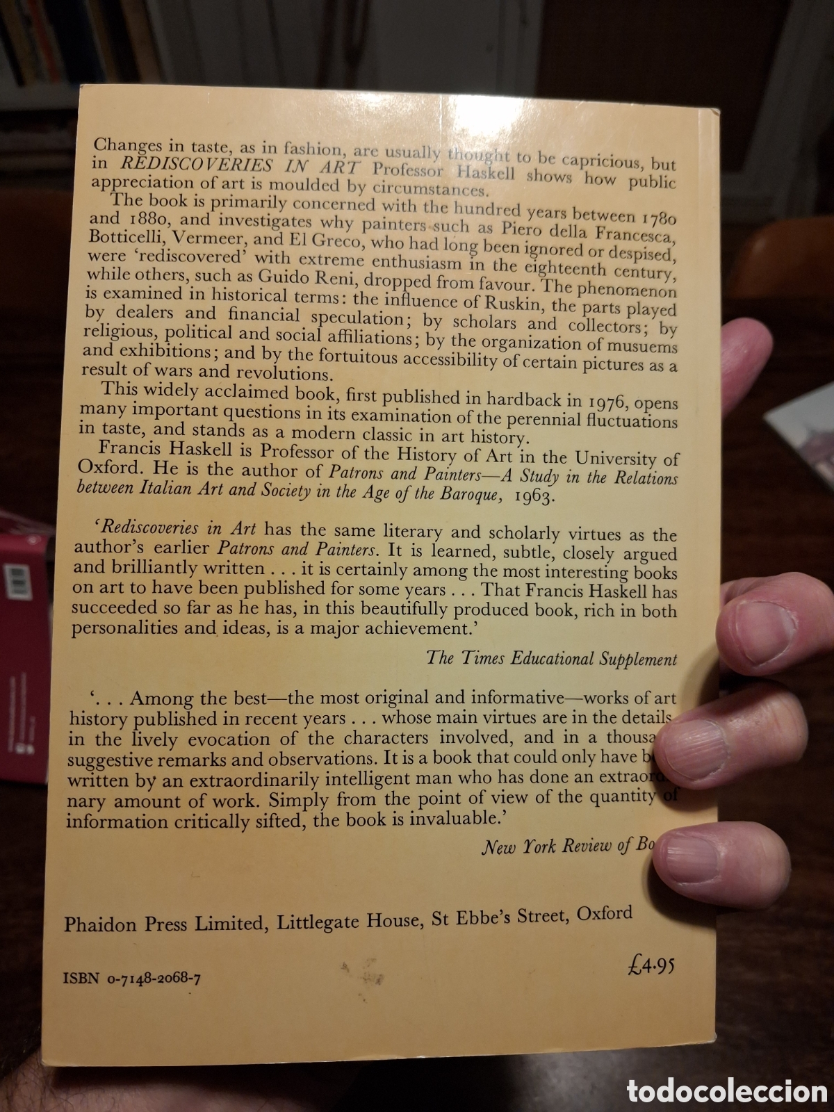 Libros de segunda mano: Rediscoveries in Art, Francis Haskell - Foto 2