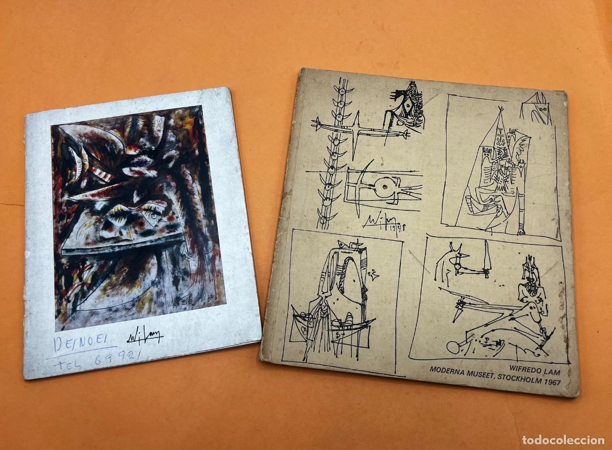 Libros de segunda mano: WIFREDO LAM. DOS LIBROS CON SU OBRA. 2 DEDICATORIAS DE LAM Y OTRA DE OTRO AUTOR. 1967.