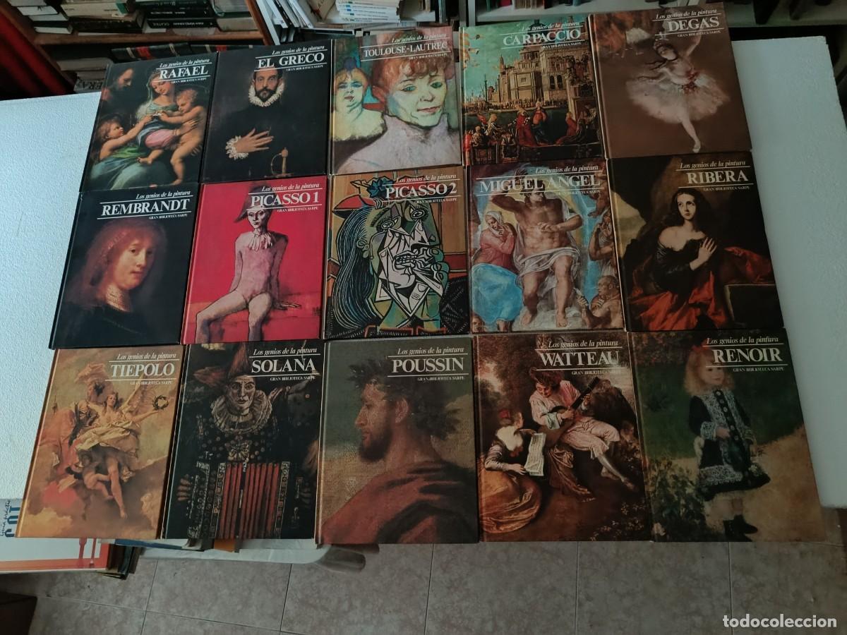 Libros de segunda mano: LOTE DE 47 LIBROS LOS GENIOS DE LA PINTURA, GRAN BIBLIOTECA SARPE. TOMOS DE ARTE.
