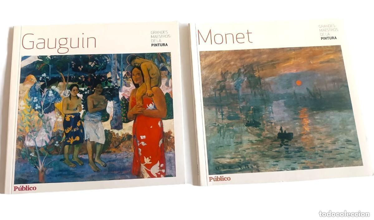 Libros de segunda mano: 2 libros ilustrados de los pintores Paul Gauguin y Claude Monet.