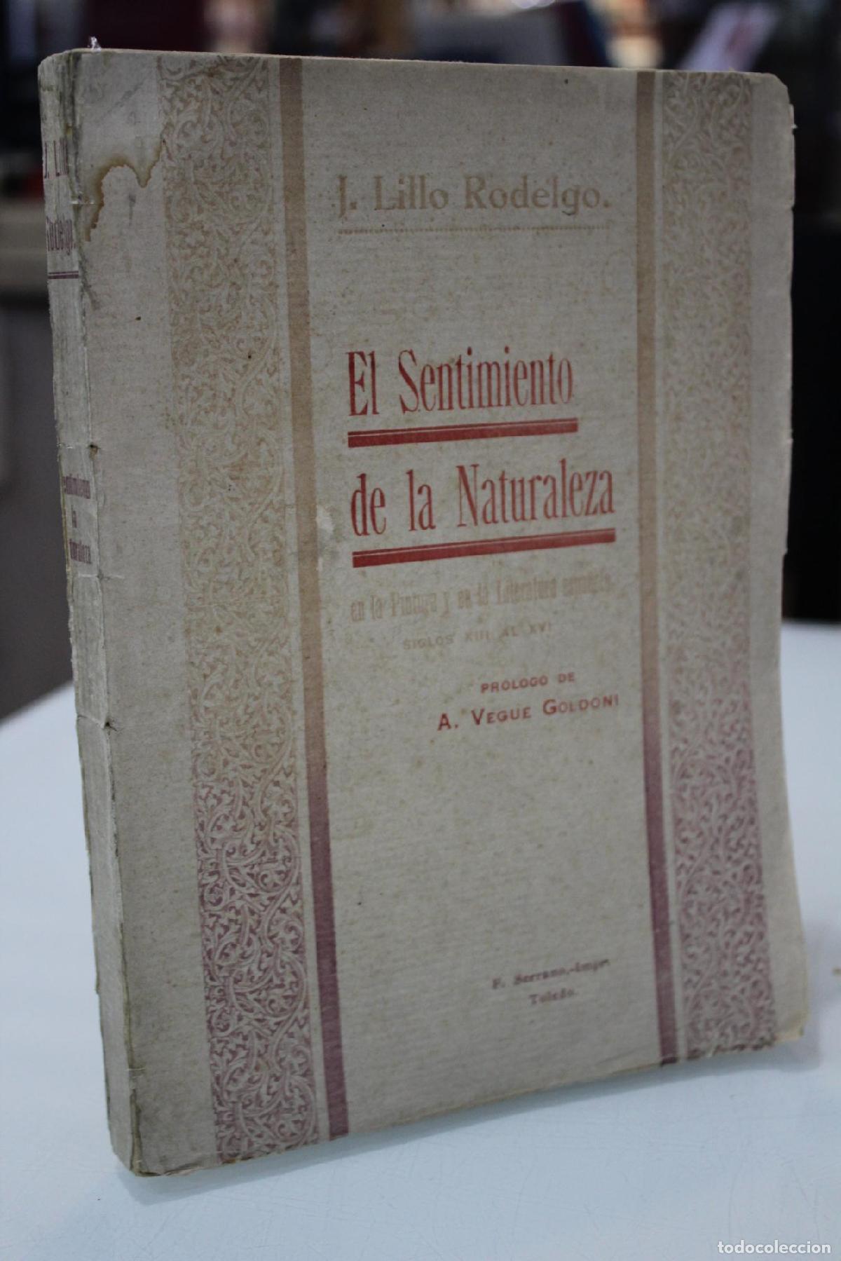 Libros de segunda mano: 1929.- El Sentimiento de la Naturaleza en la Pintura y en la Literatura Espa&ntilde;ola. Siglos XIII al XVI