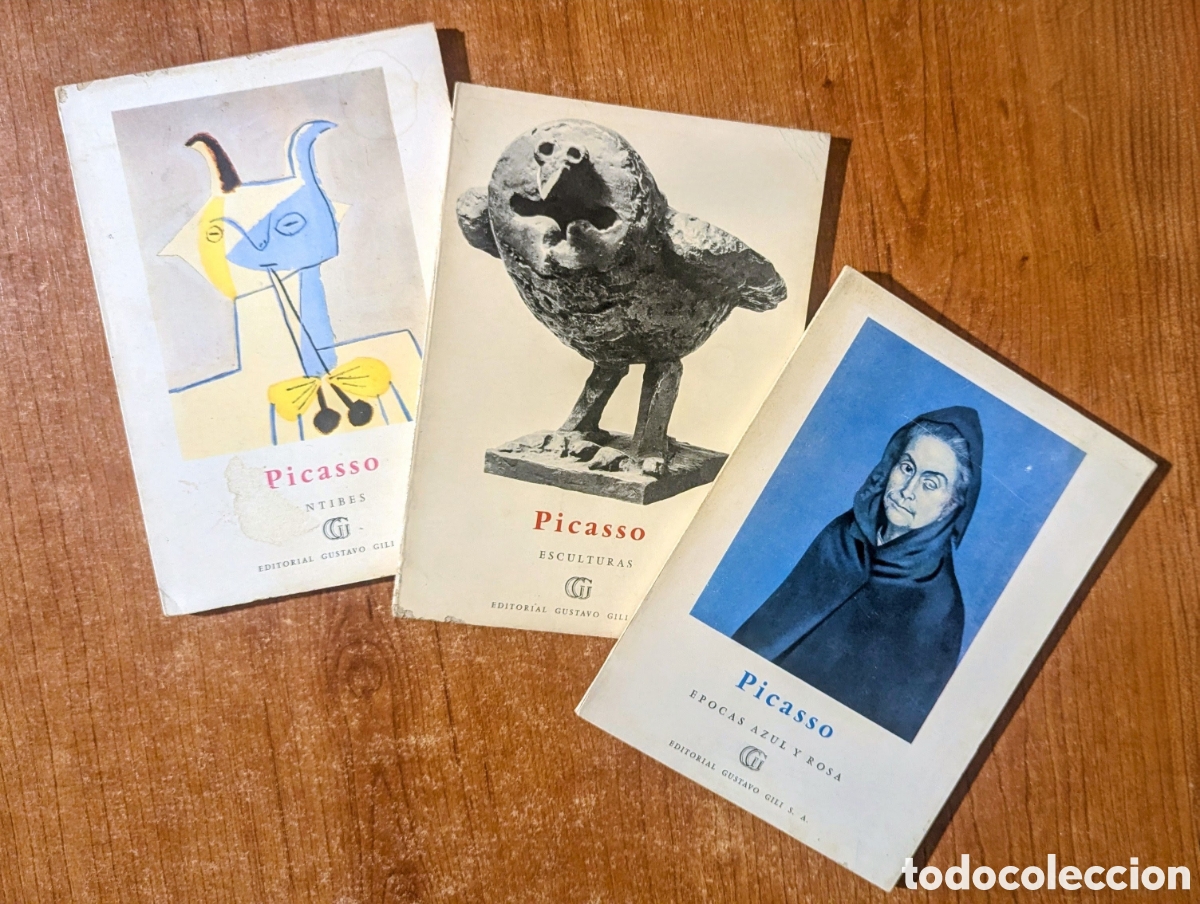 Libros de segunda mano: Picasso. Antibes Esculturas &Eacute;poca azul y rosa Gustavo Gili Minia. Peque&ntilde;a enciclopedia de arte.