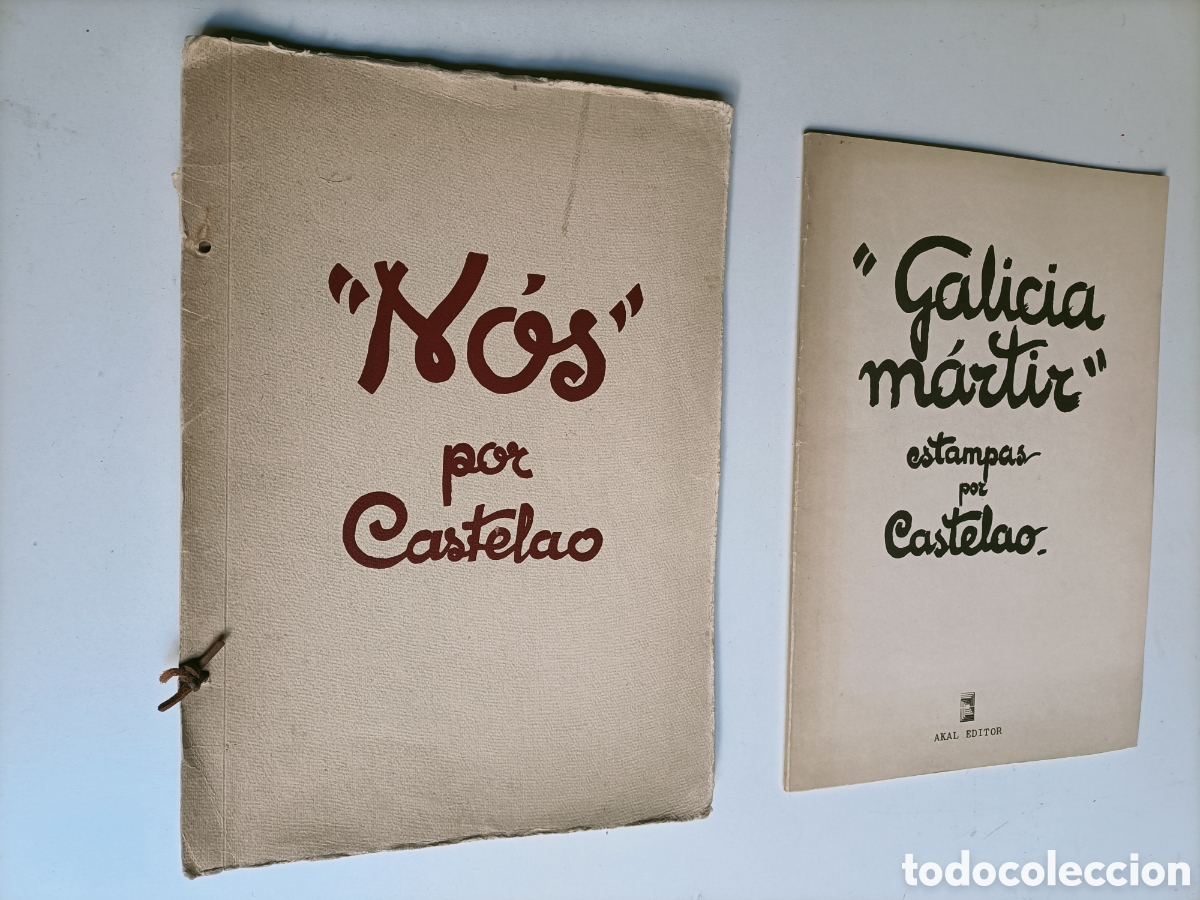 Libros de segunda mano: Nos Castelao y Galicia m&aacute;rtir estampas por Castelao arte gr&aacute;fico tema gallegos
