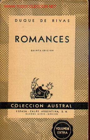 Libros de segunda mano: DUQUE DE RIVAS: ROMANCES. Colecci&oacute;n Austral n&ordm; 46............ - Foto 1