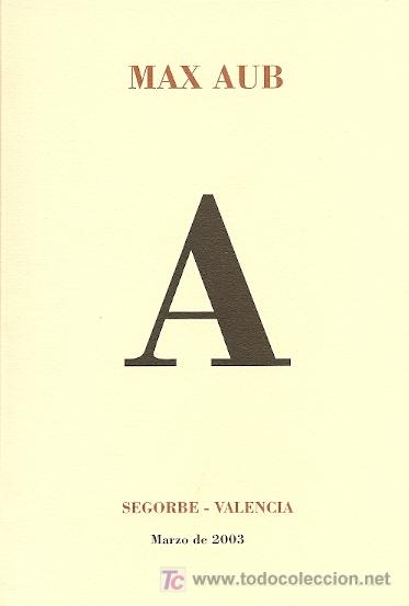 Libros de segunda mano: A / [Max Aub]  * POES&Iacute;A * FACS&Iacute;MIL * - Foto 1